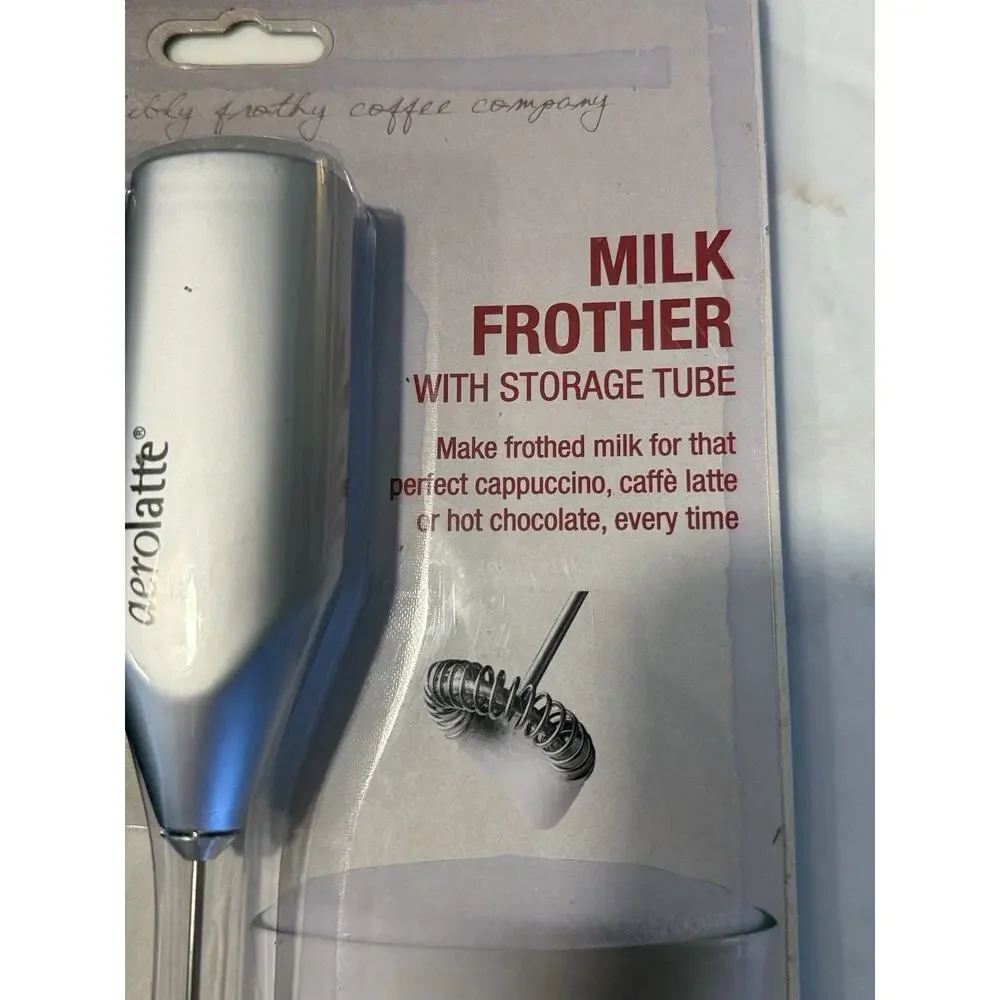 Aerolatte Milk Frother To Go Stainless Steel Portable Travel Case
